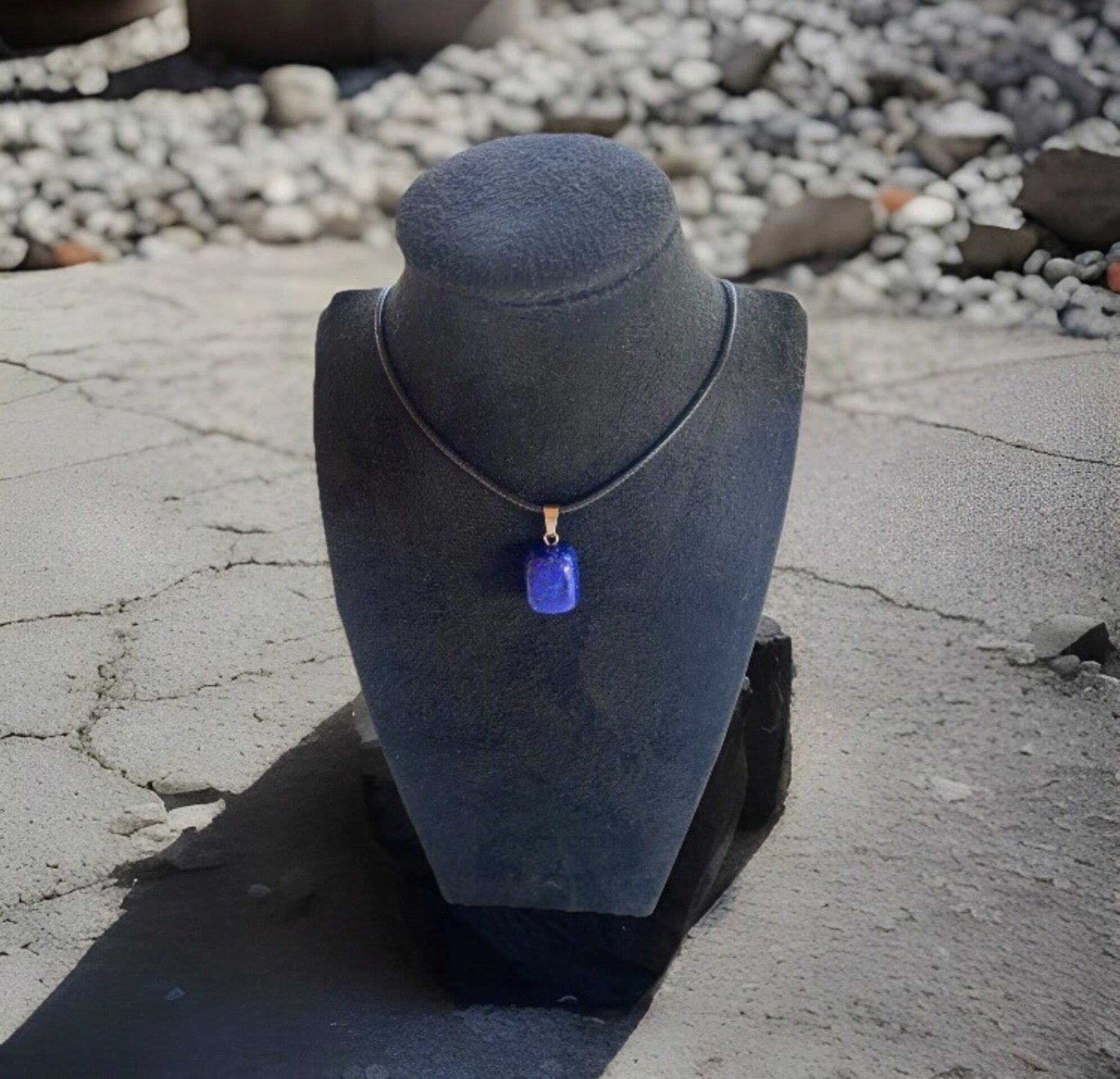 Collar colgante piedra Lapislázuli - 4