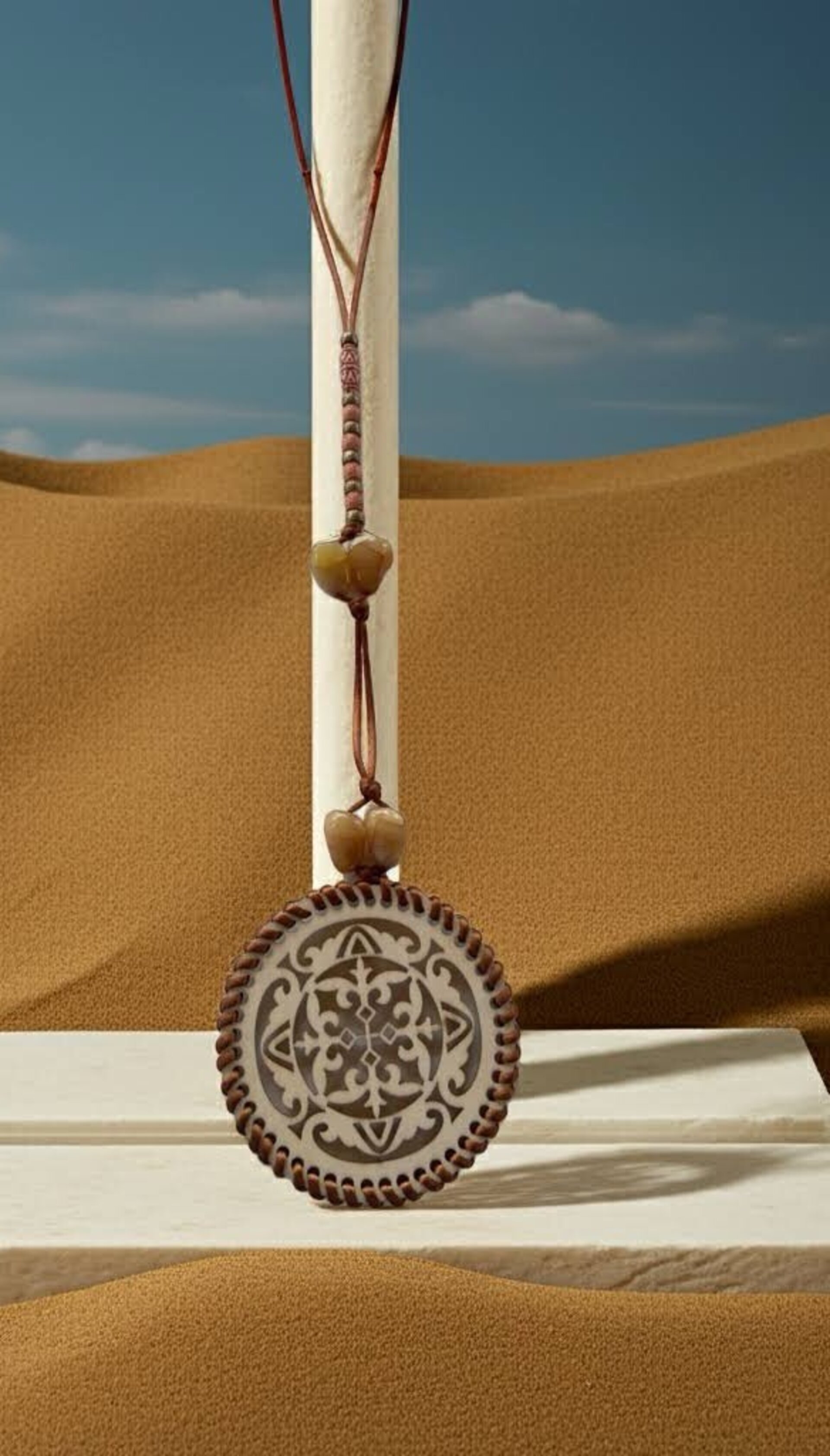 Collar de madera bohemio - 8