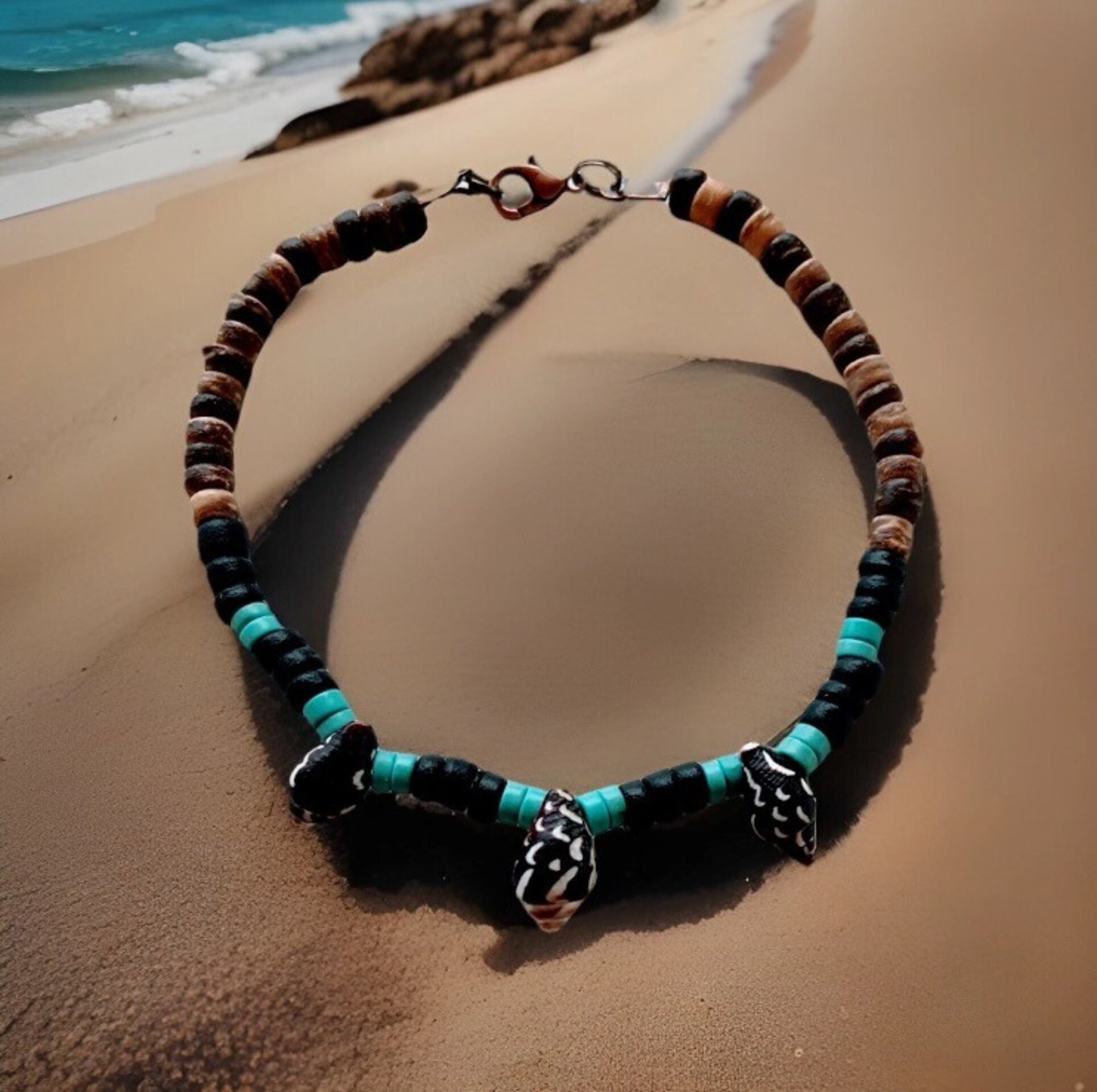 PULSERA TOBILLERA  CARACOLAS, para hombre y mujer - 2