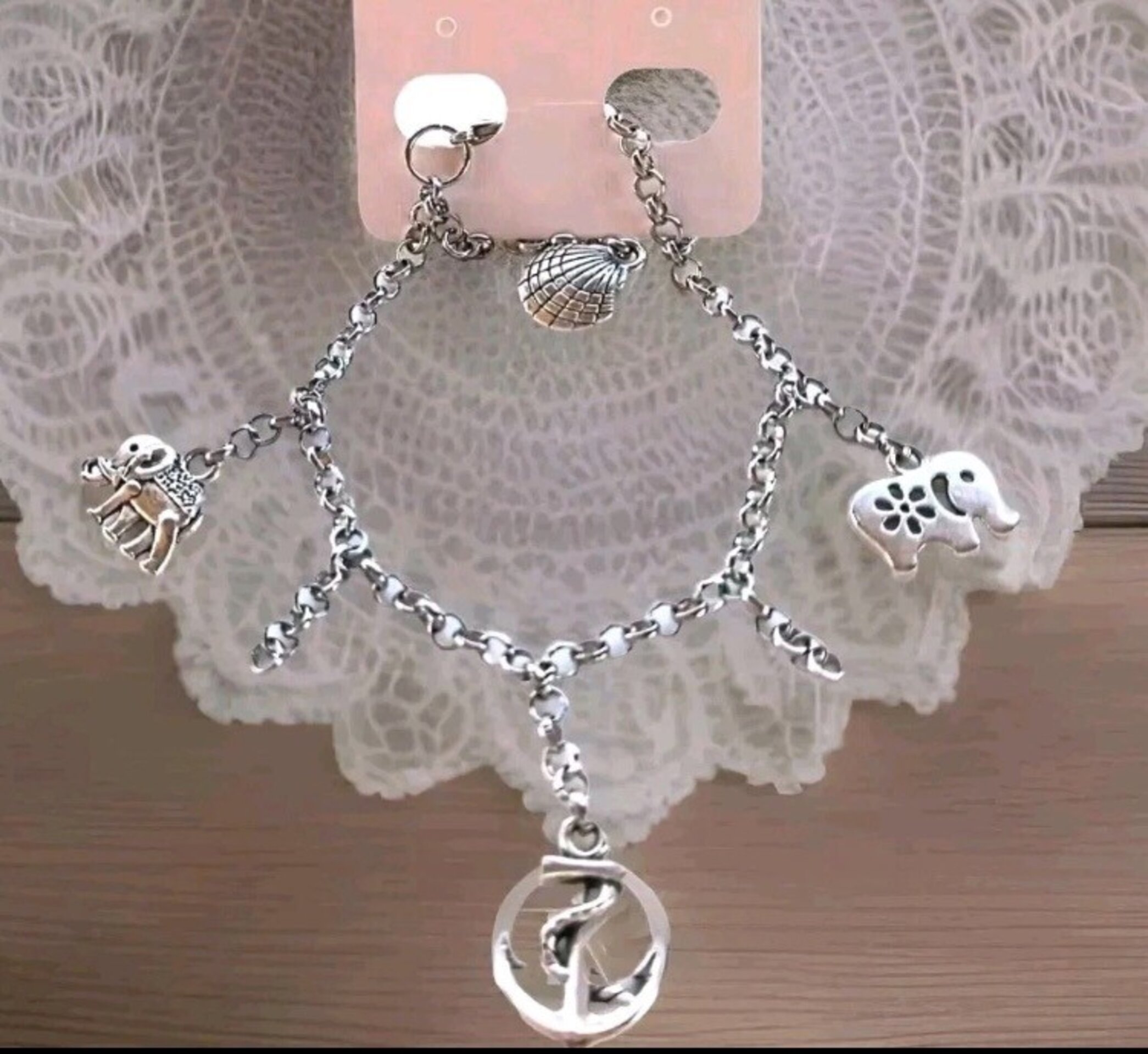 Pulsera charms elefantes - 4