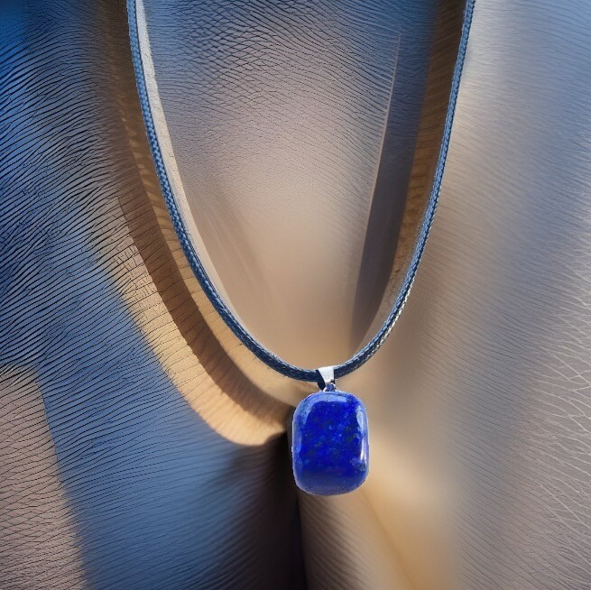 Collar colgante piedra Lapislázuli - 2