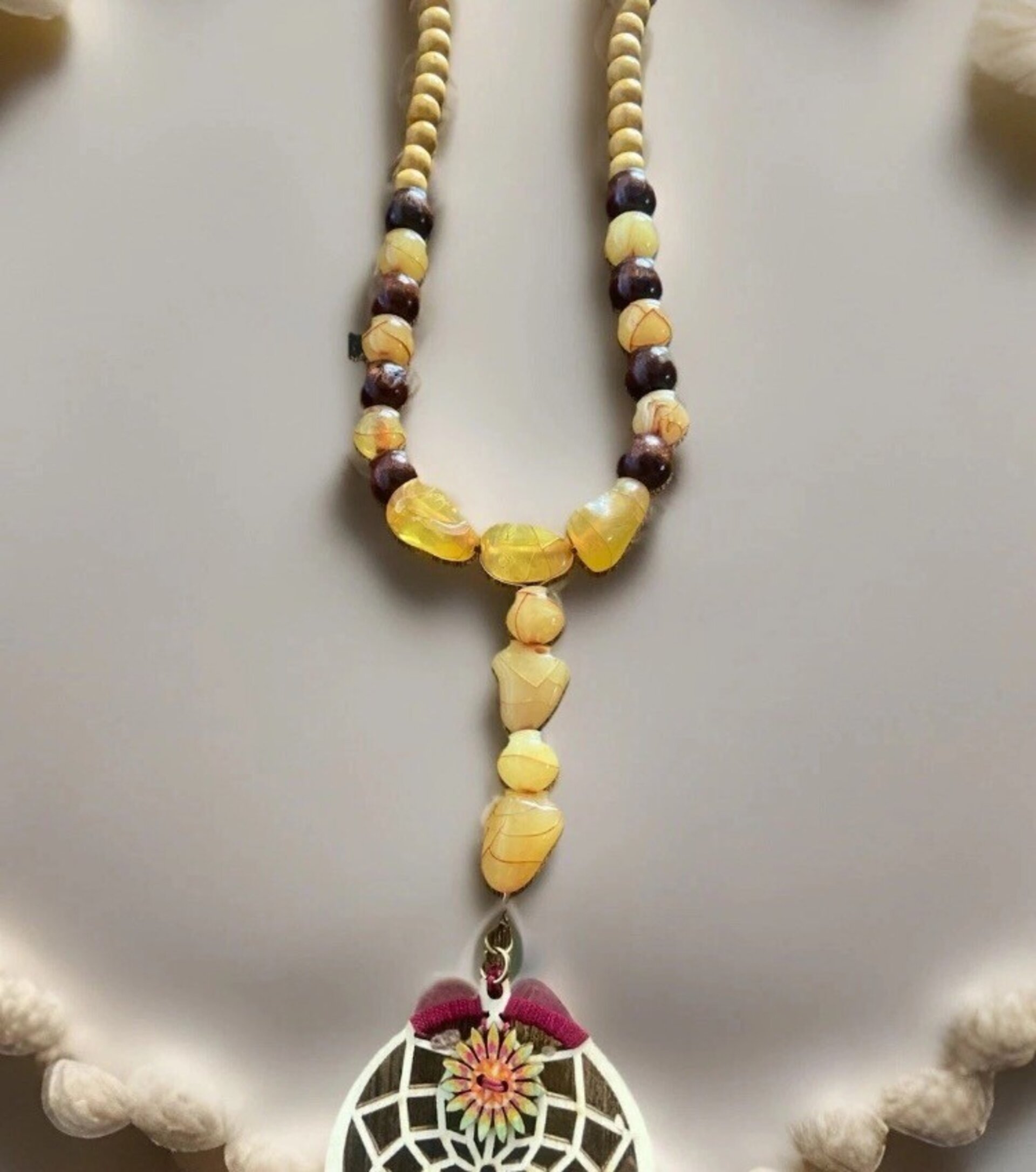 Collar de madera Colgante Atrapasueños - 2