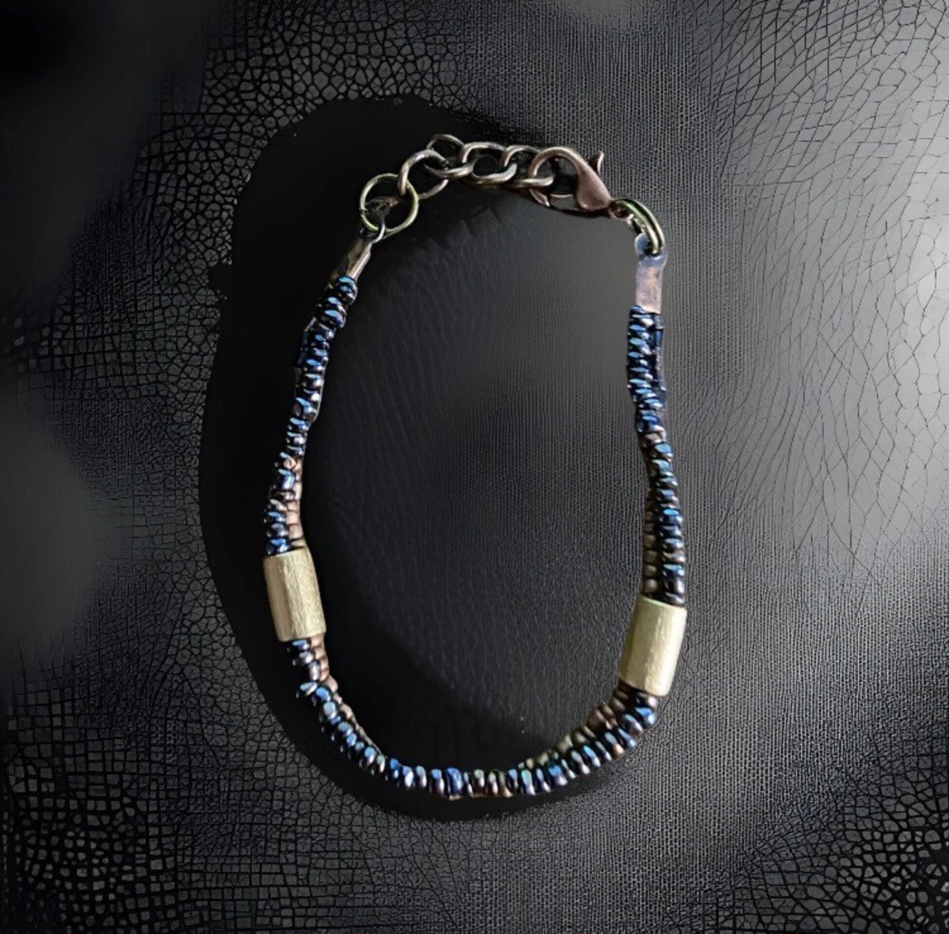 Pulsera de hematita y cobre - 1
