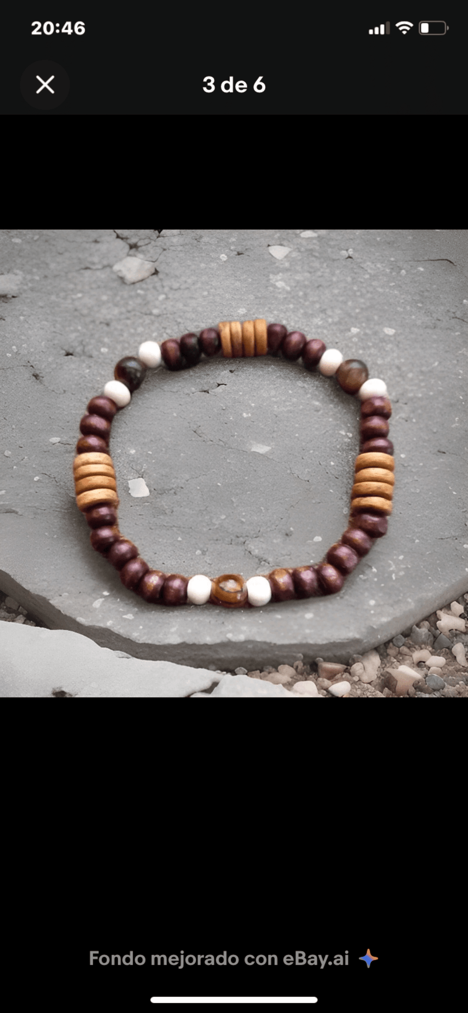 Pulsera bohemia ojo de tigre y madera natural - 2