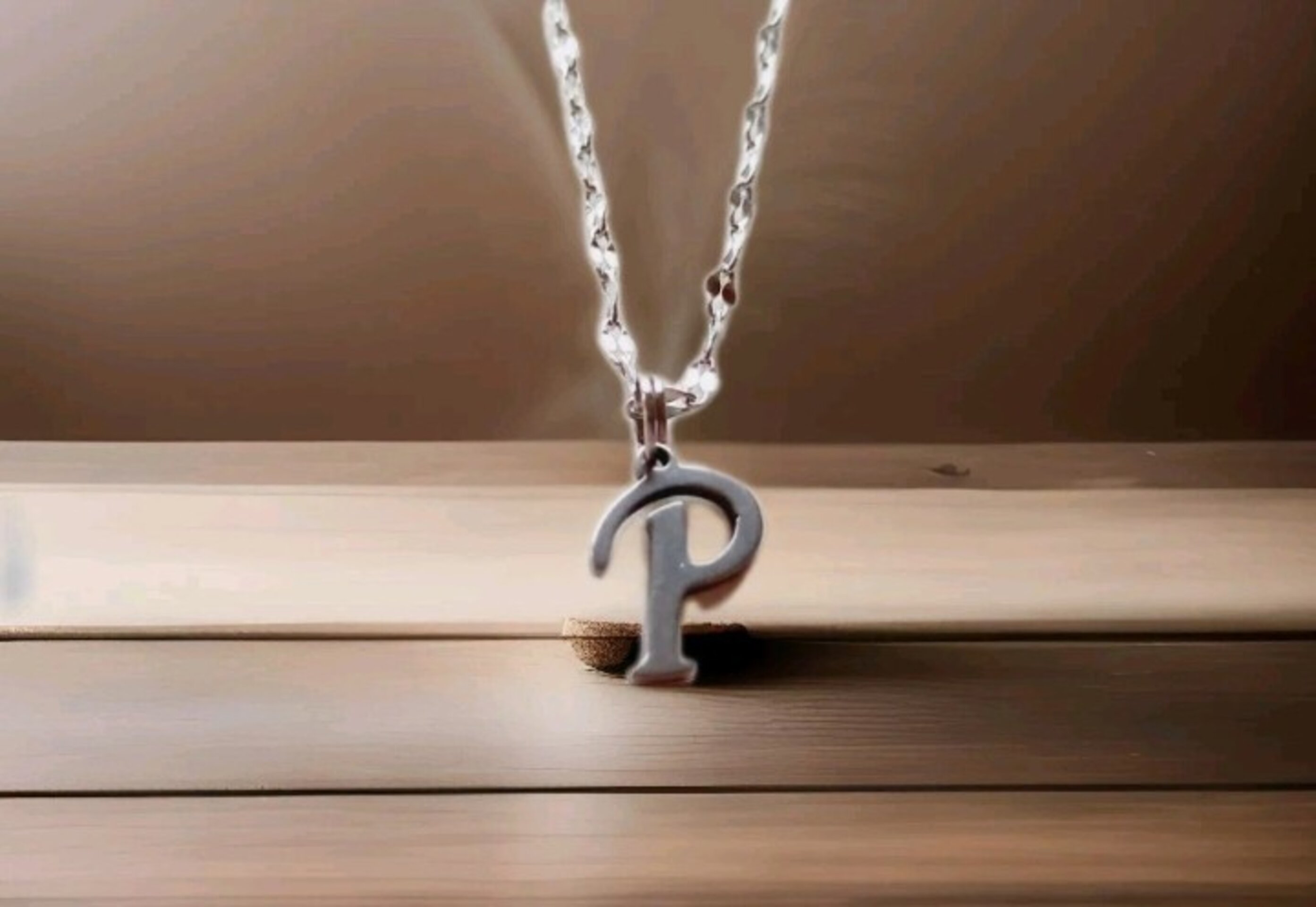 Collar colgante letra - 2