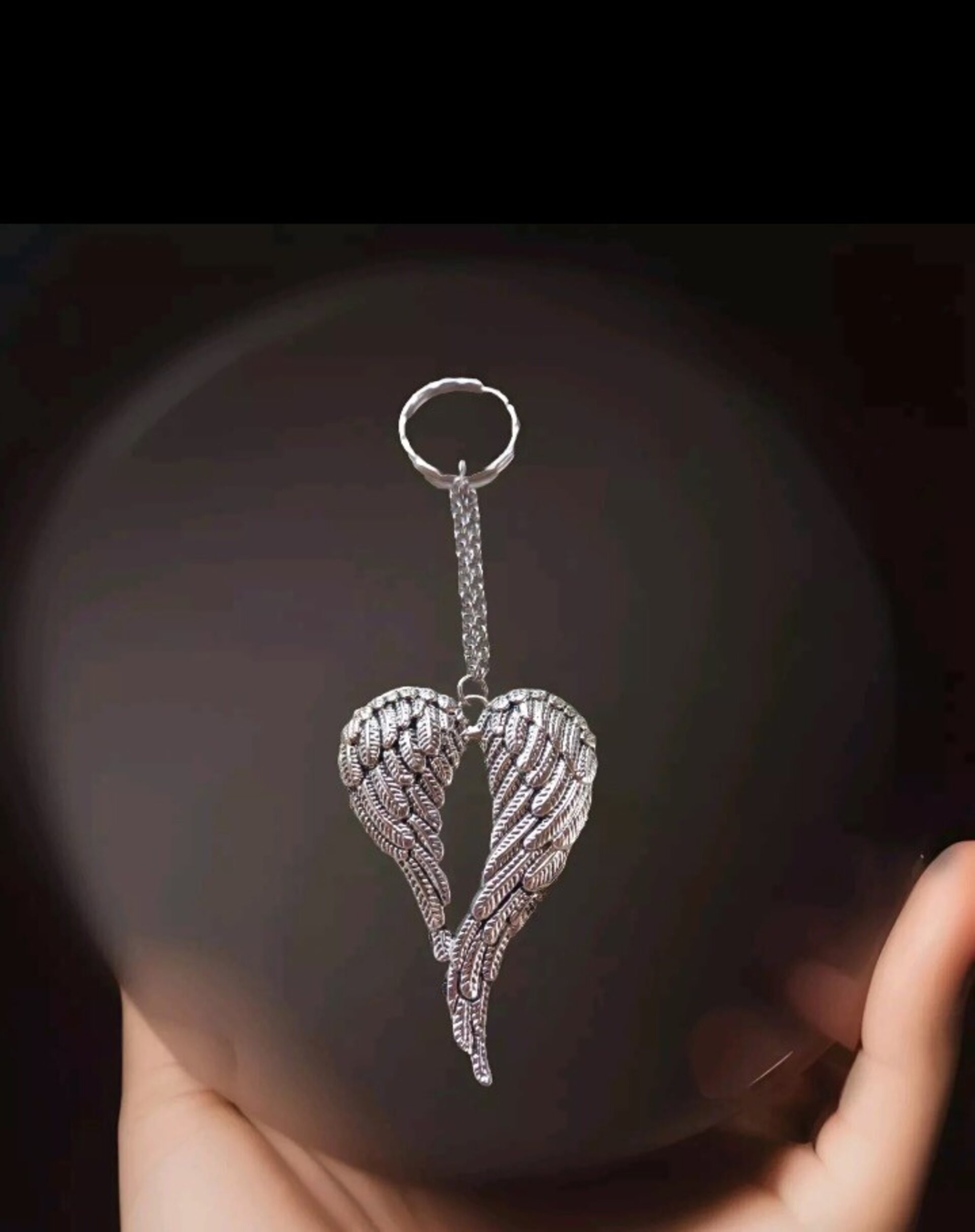 Llavero corazón plata antigua - 6