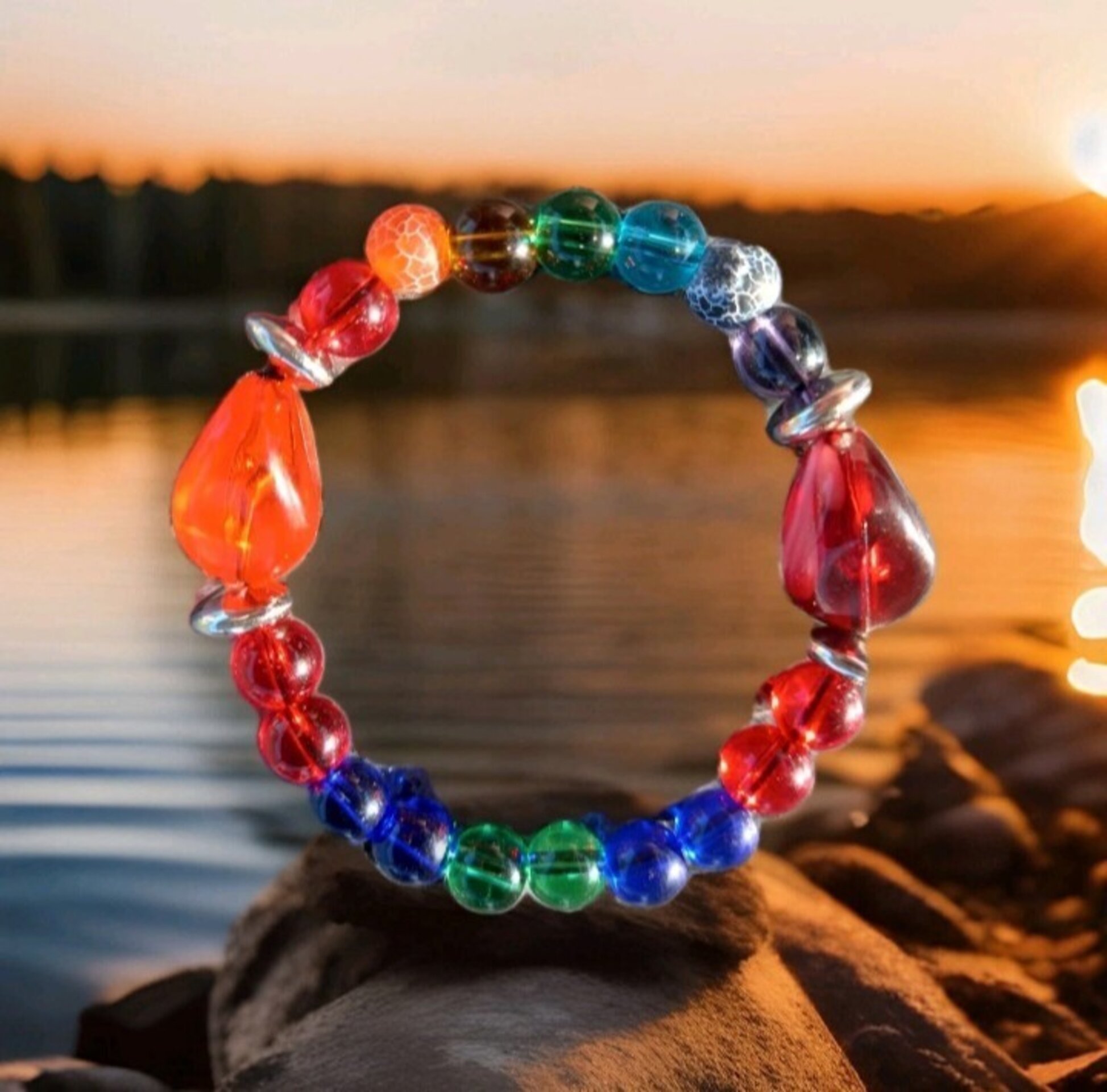 Pulsera 7 Chakras de Cristal y Ágata - 6
