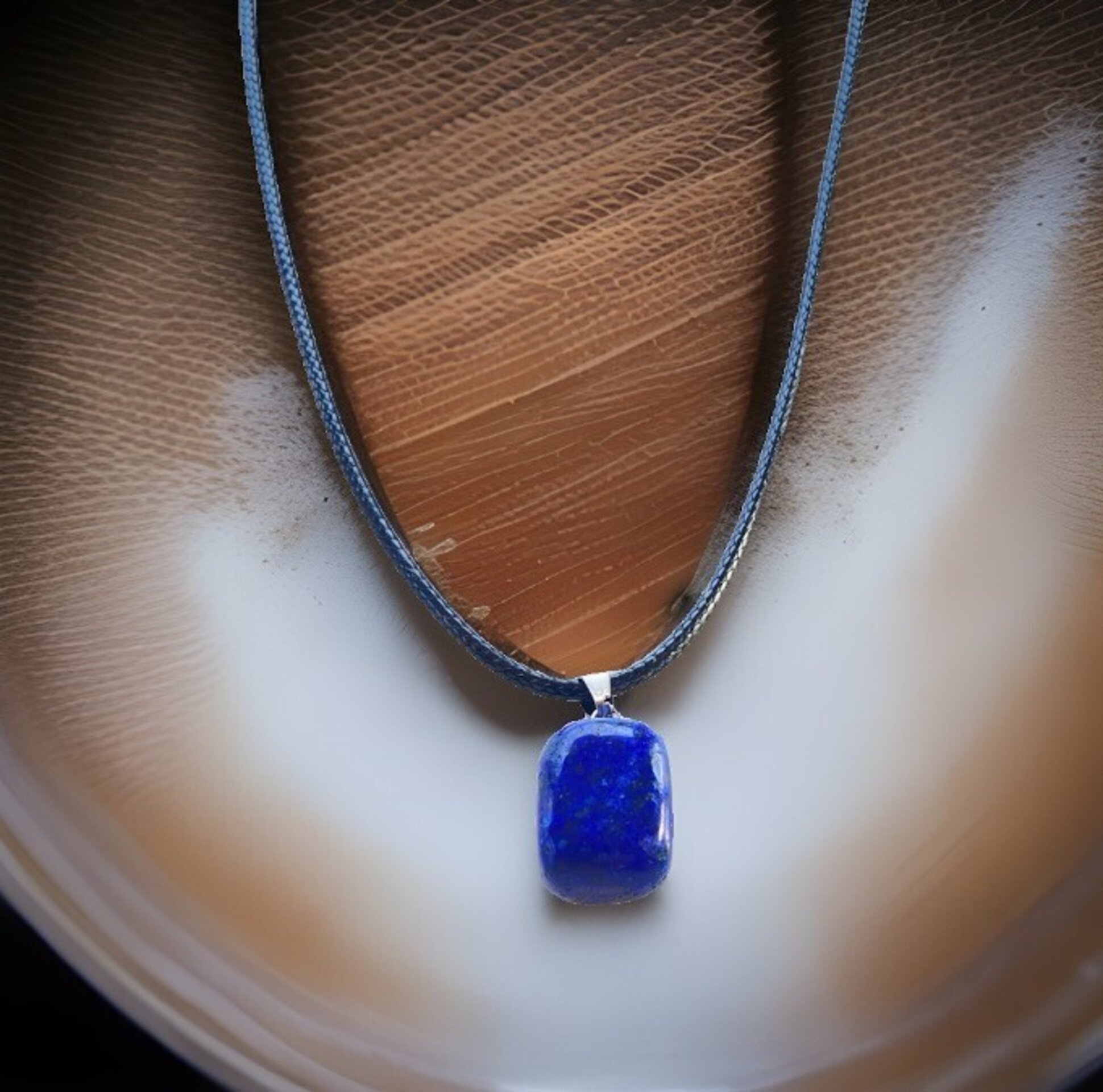 Collar colgante piedra Lapislázuli - 9