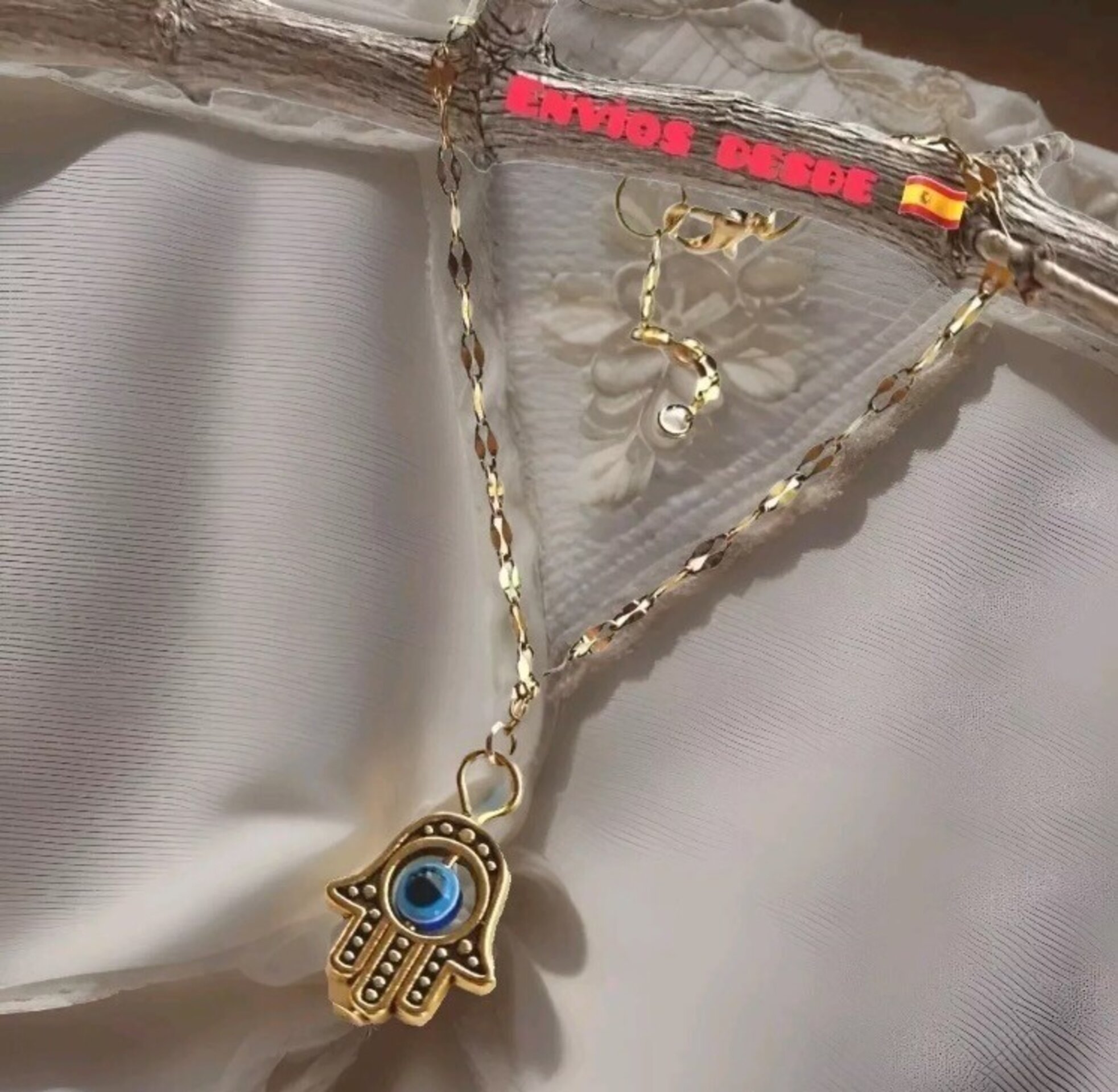 Pulsera mano Fátima de acero inoxidable - 6