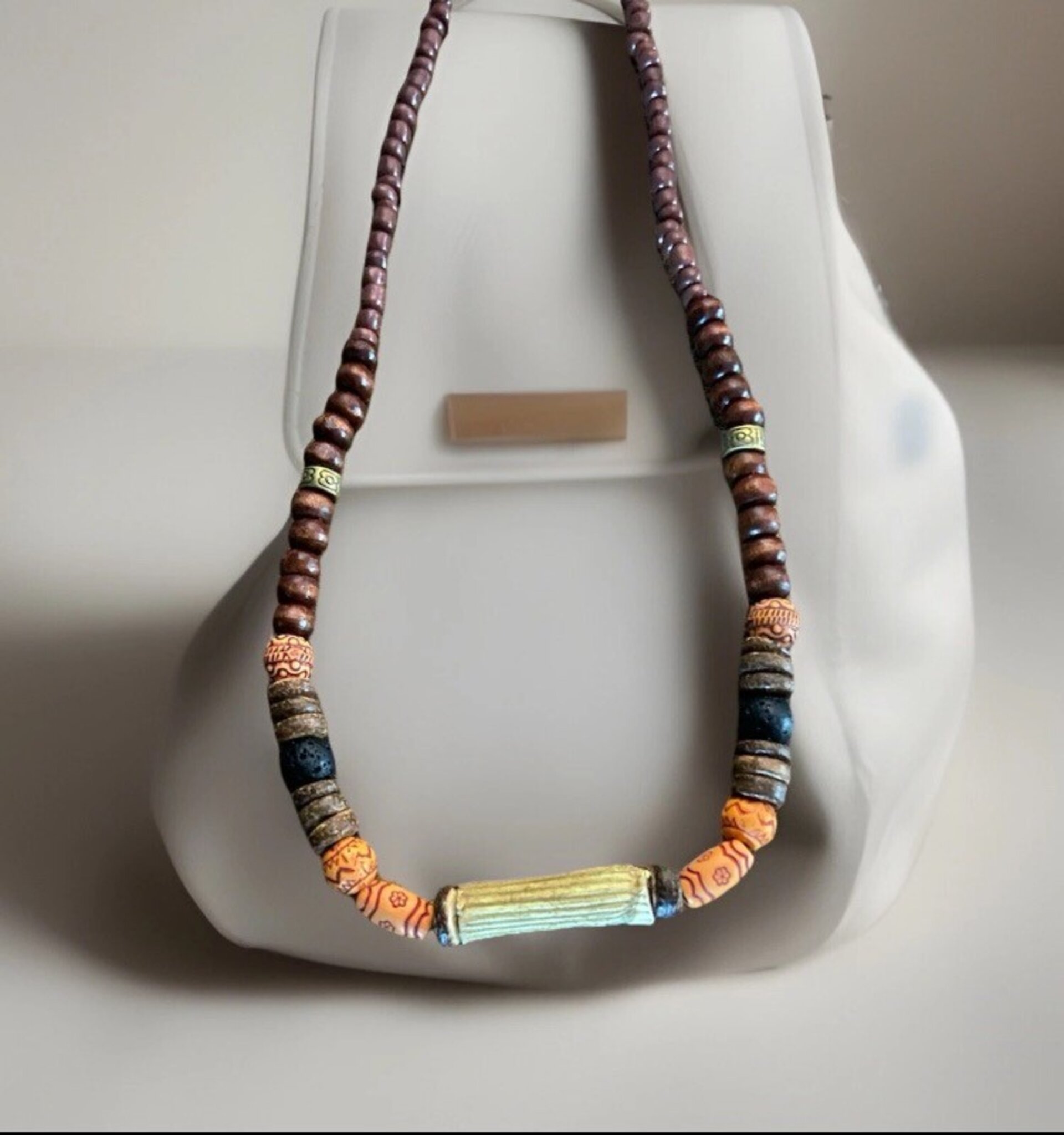 COLLAR CURATIVO Y PROTECTOR PIEDRA  LAVA Y CARDO MARIANO - 8