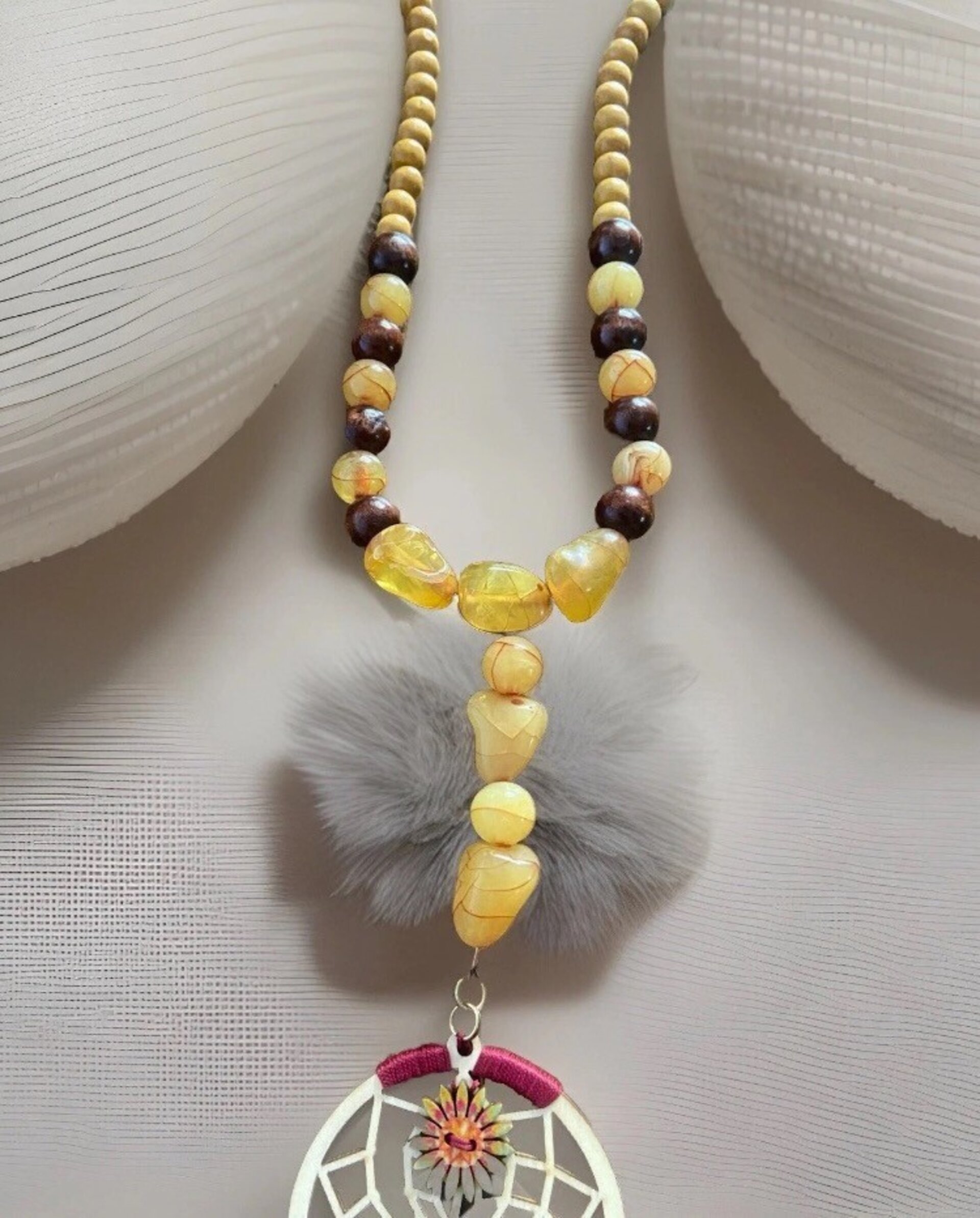 Collar de madera Colgante Atrapasueños - 8