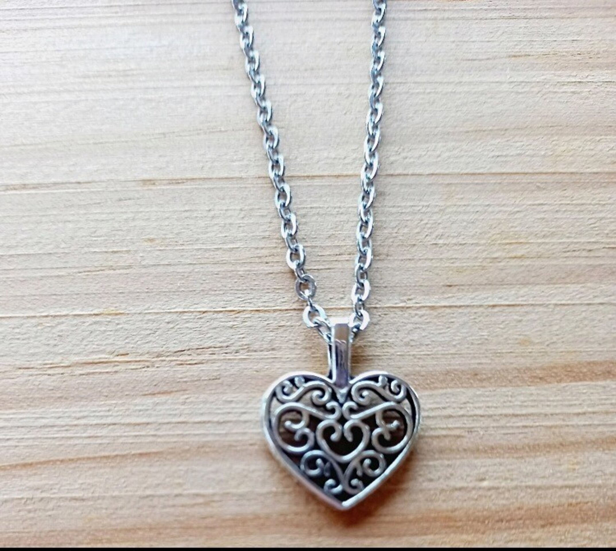 Collar colgante corazón - 7