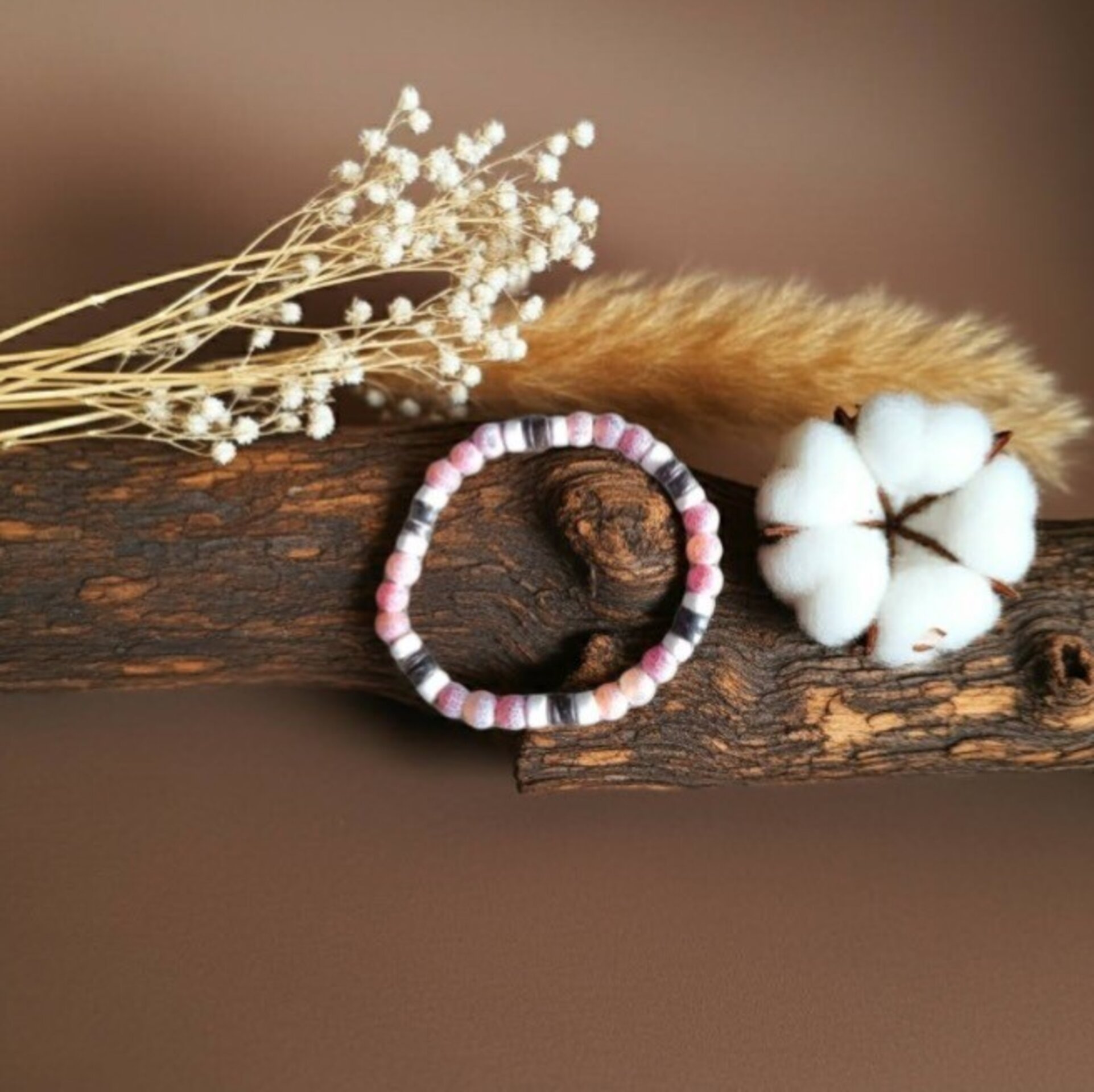 PULSERA DE PIEDRA ÁGATA ROJA NATURAL PULIDA - 4