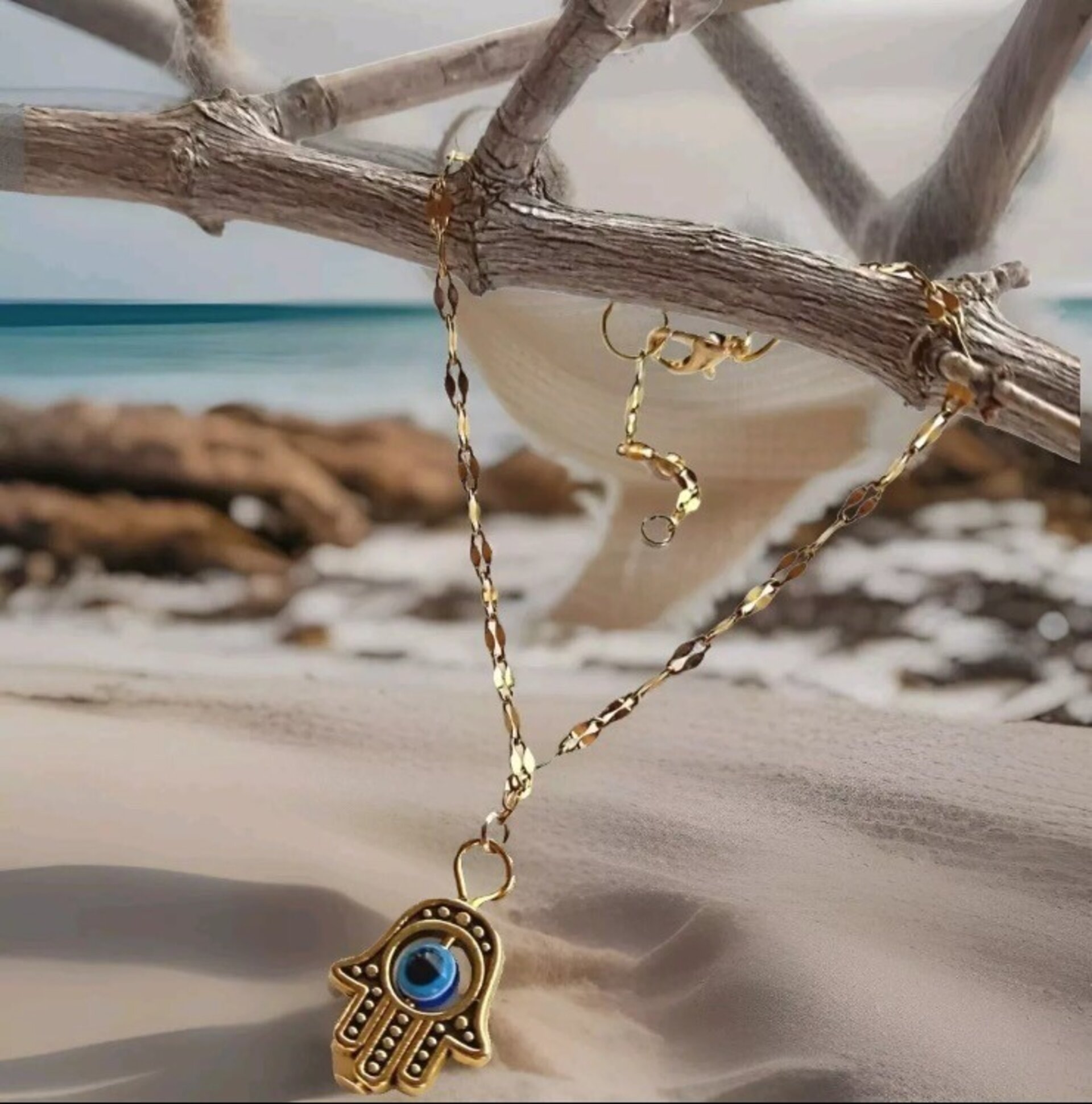 Pulsera mano Fátima de acero inoxidable - 3