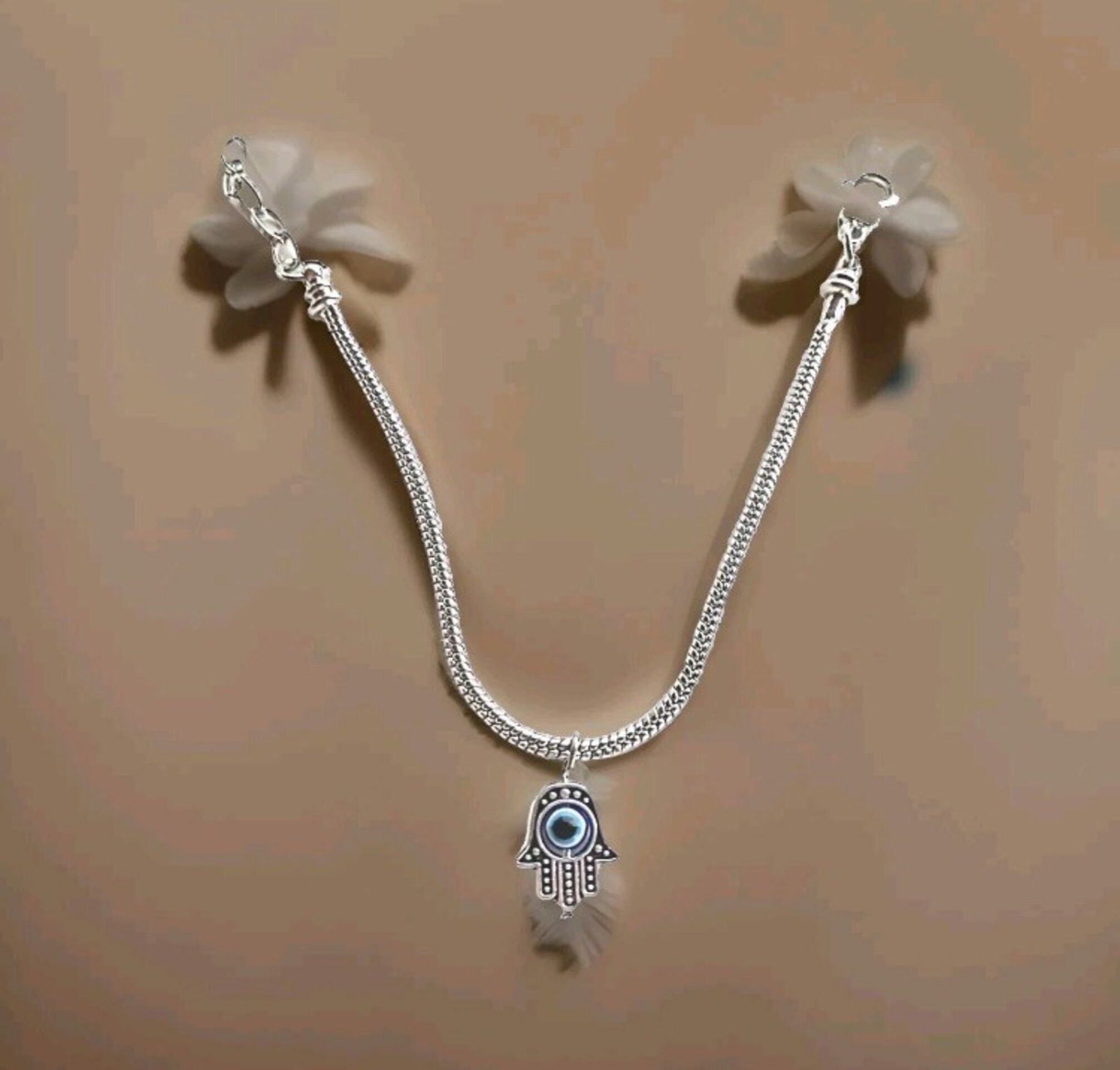 Pulsera mano Fátima de acero inoxidable - 5