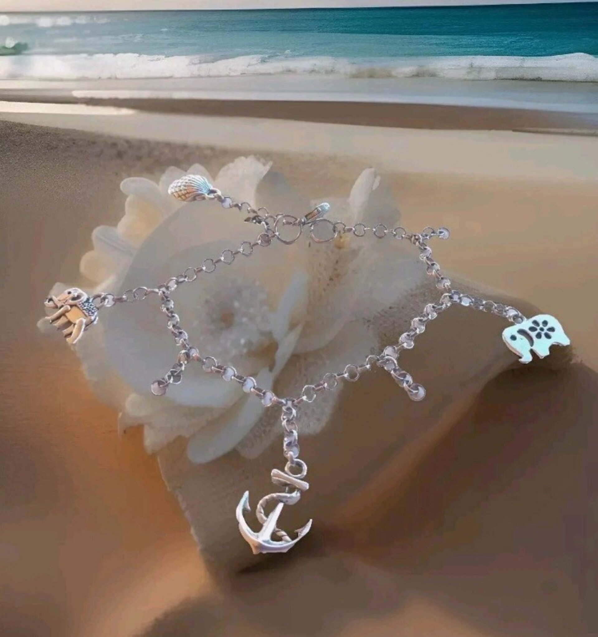 Pulsera charms elefantes - 3
