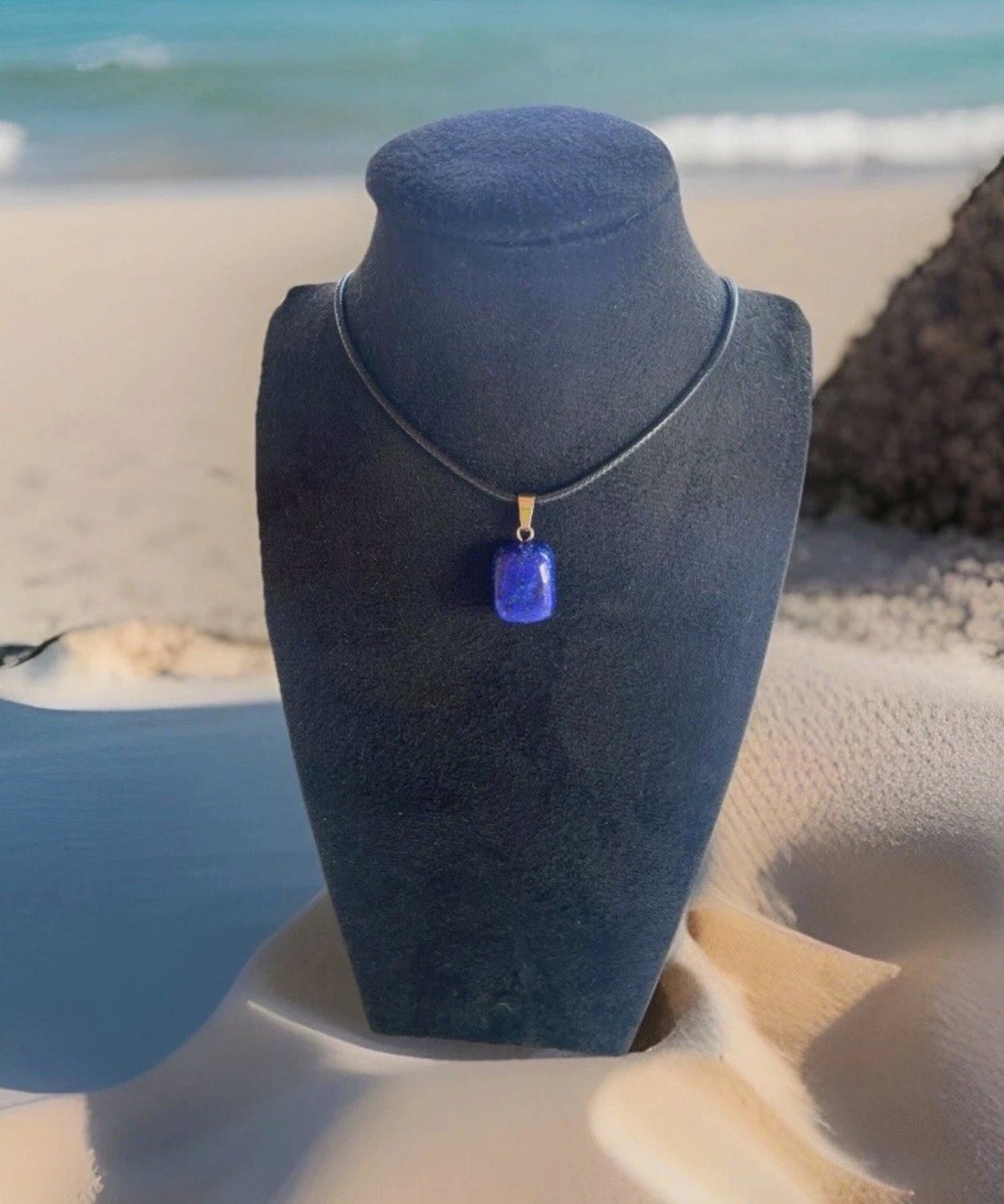 Collar colgante piedra Lapislázuli - 10