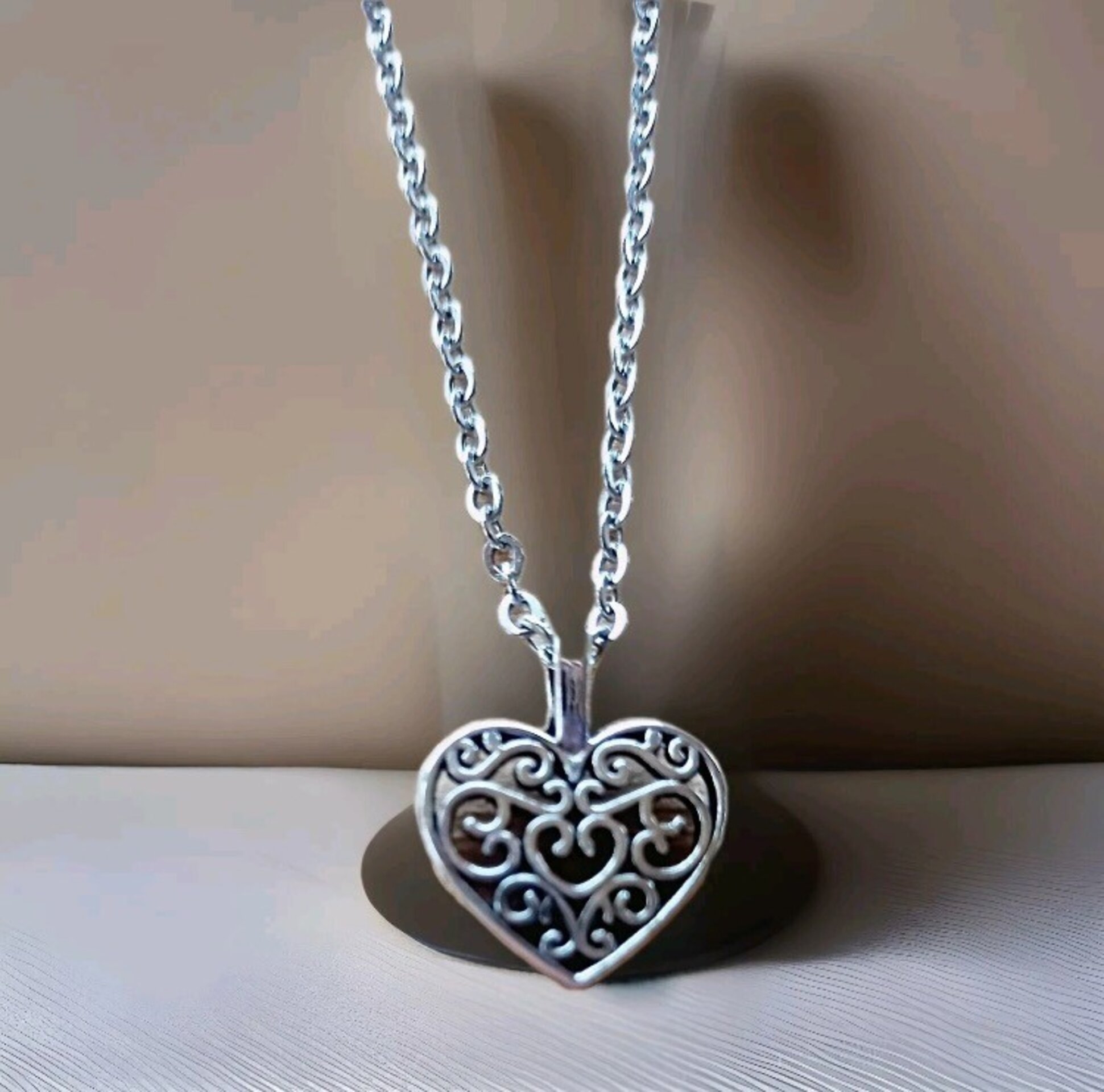 Collar colgante corazón - 6