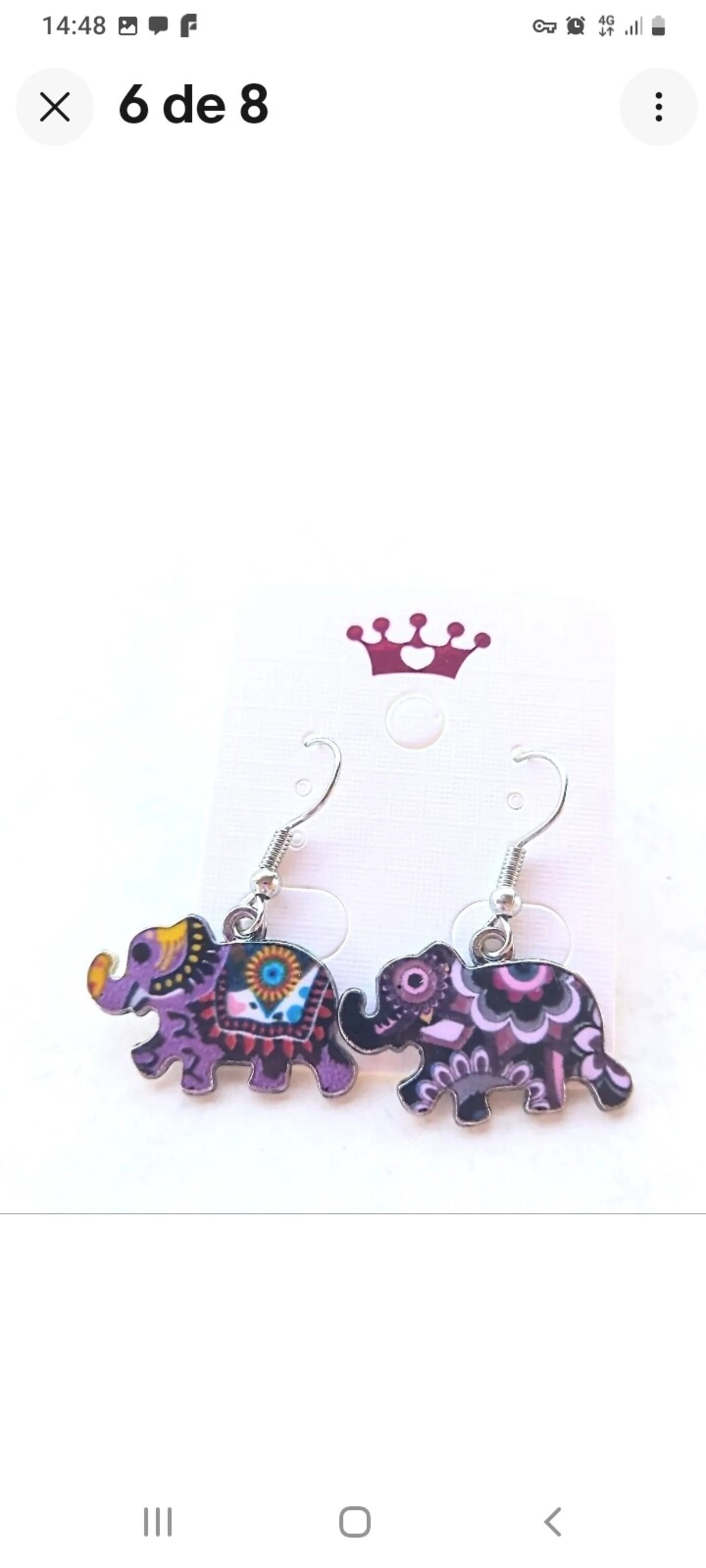 PENDIENTES ELEFANTE ROSA - 3