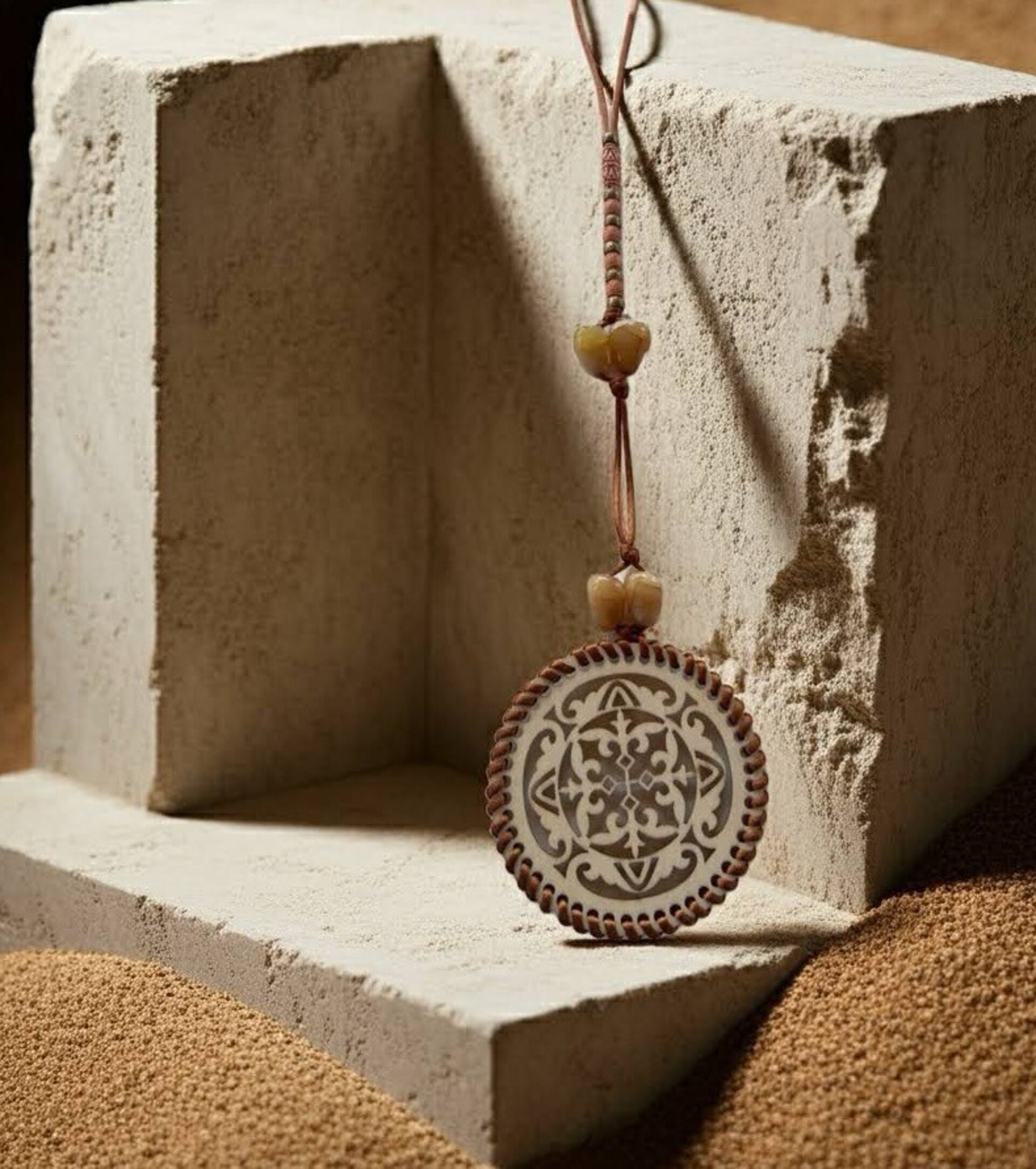 Collar de madera bohemio - 5